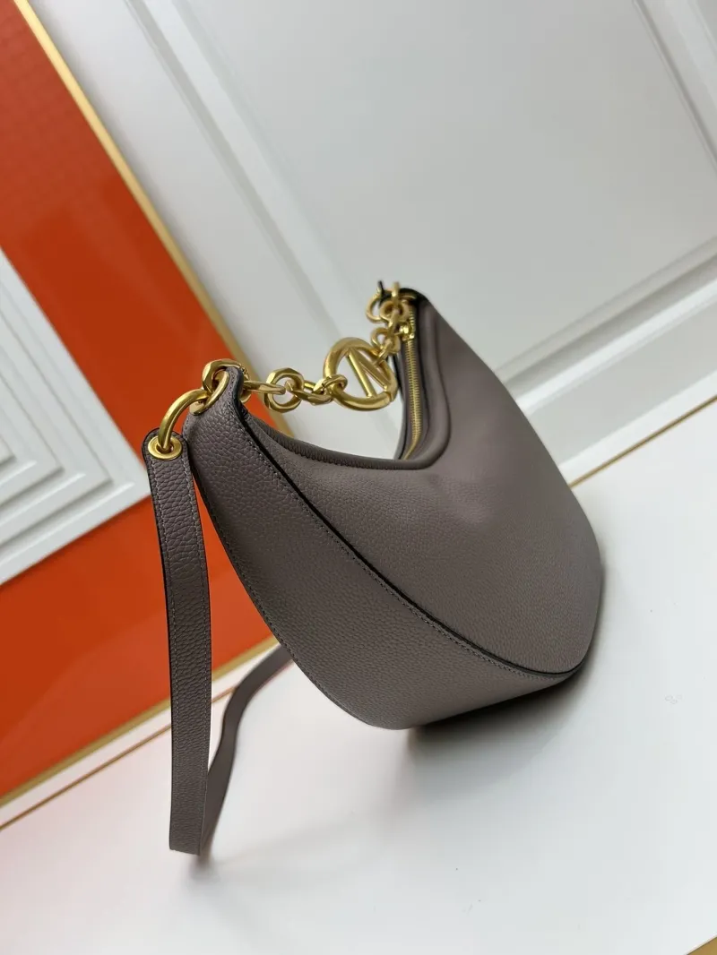 Valentino Taupe Hobo Shoulder Bag 5023 - Image 3