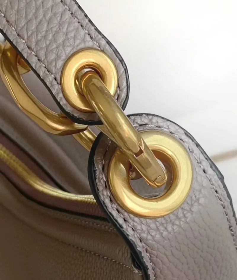 Valentino Taupe Hobo Shoulder Bag 5023 - Image 5