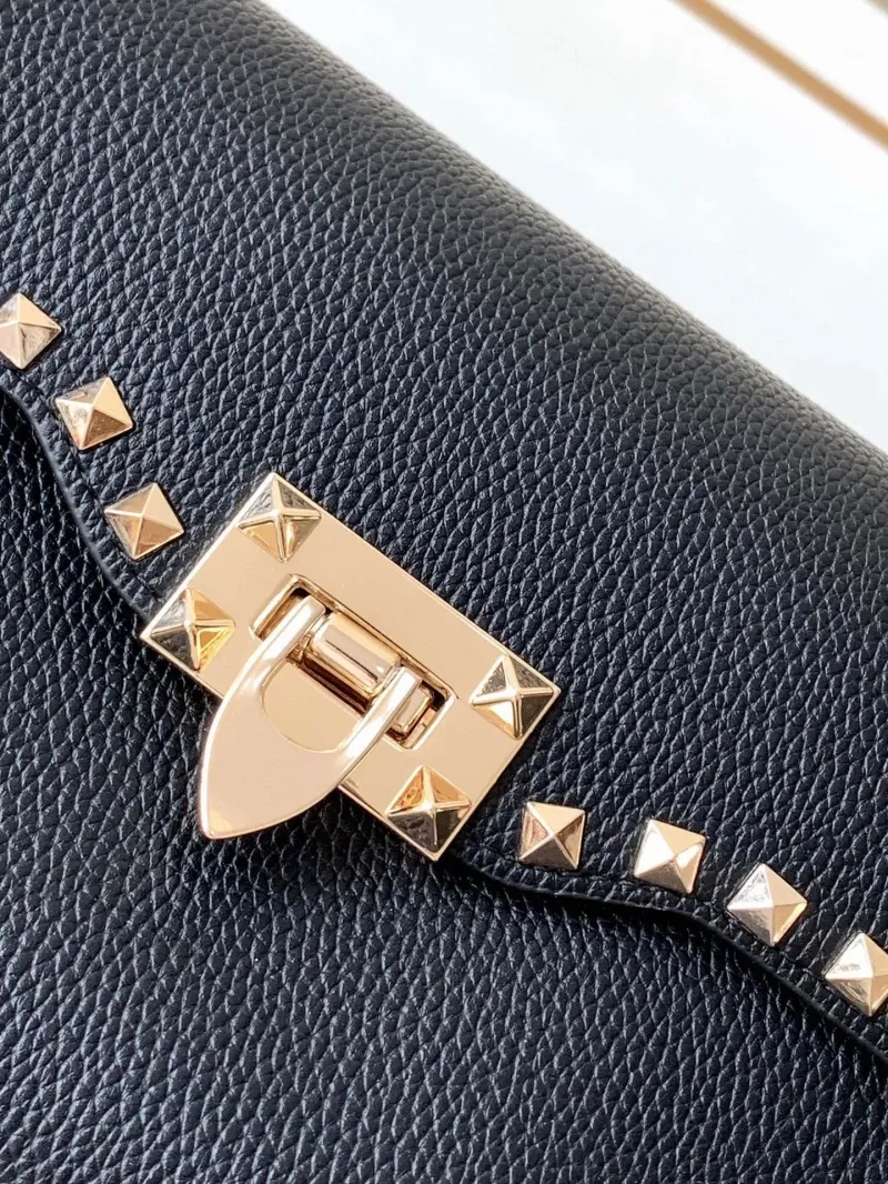 Valentino Black Crossbody Satchel Bag 5027 - Image 4