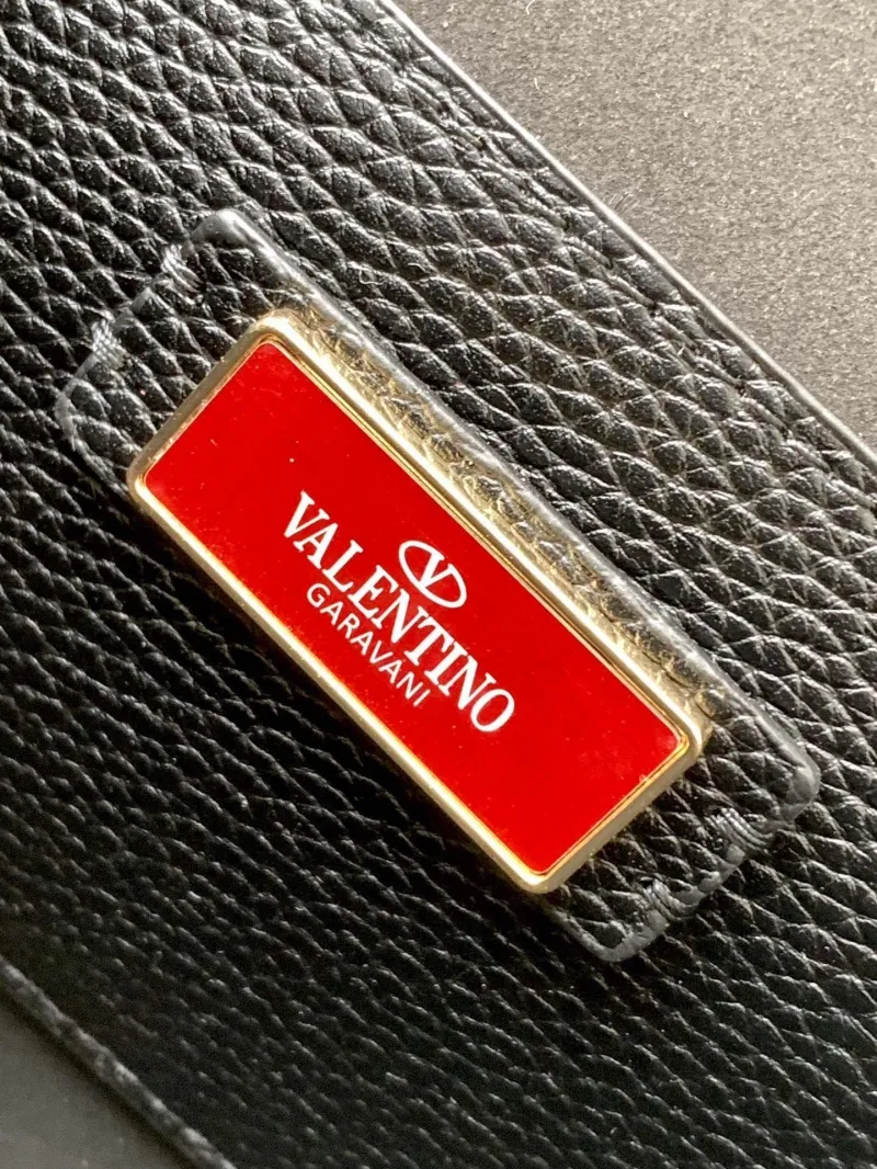 Valentino Black Crossbody Satchel Bag 5027 - Image 8