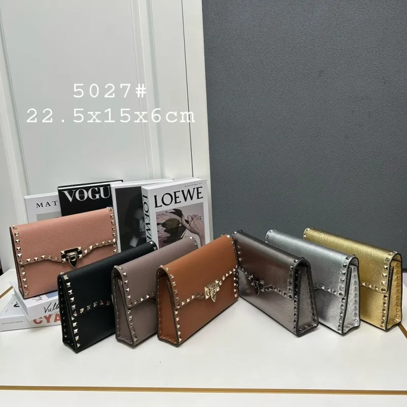 Valentino 5027 Studded Crossbody Satchel Bag - Image 8