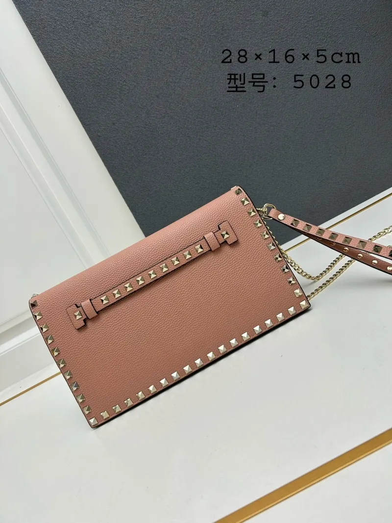 Alternative view of Valentino 5028 Pink Leather Crossbody Bag
