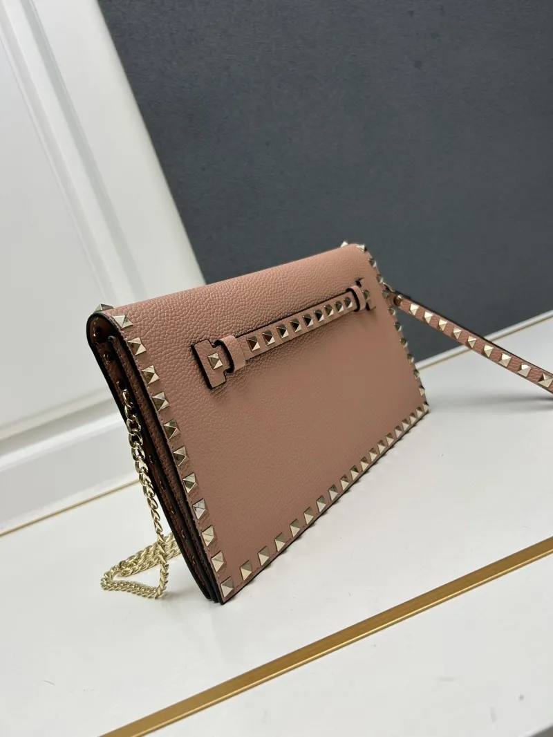 Valentino 5028 Pink Leather Crossbody Bag - Image 3