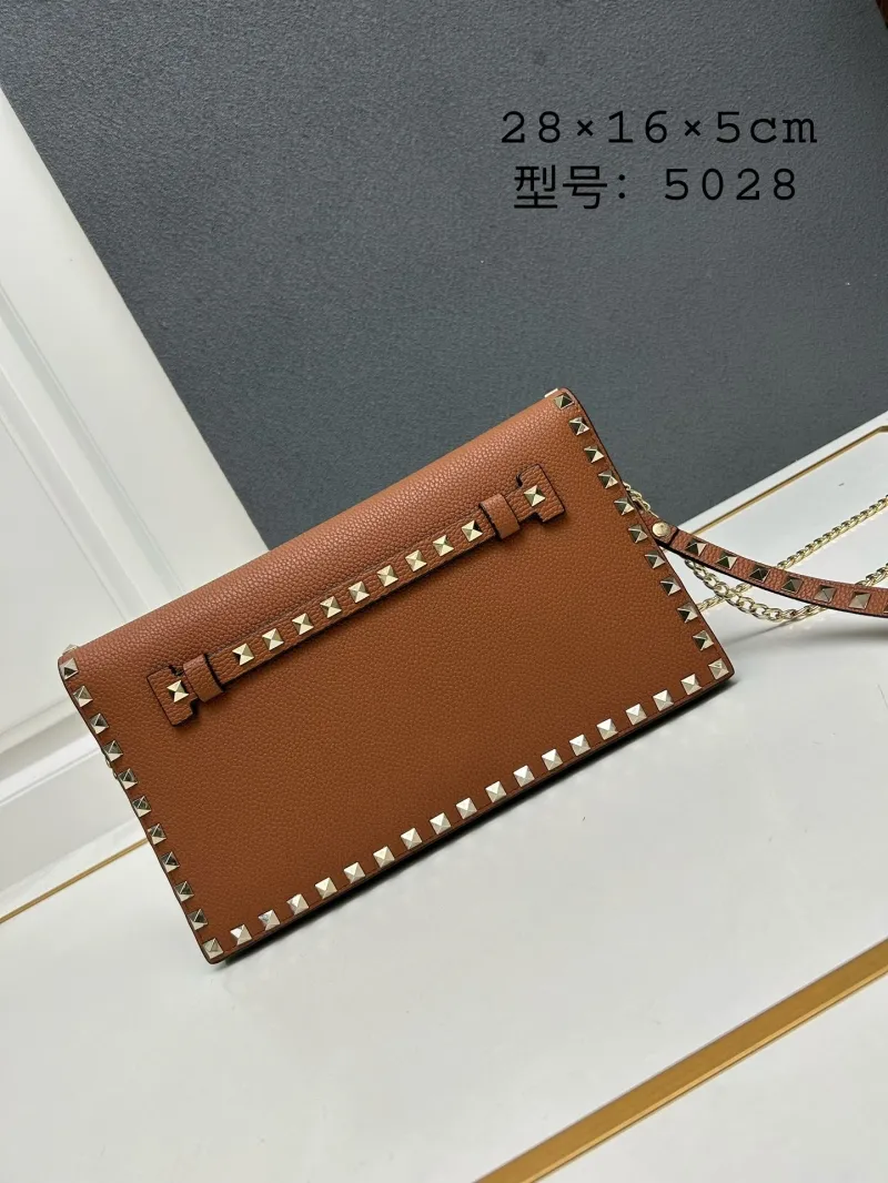 Valentino Brown Chain Crossbody Bag Model 5028