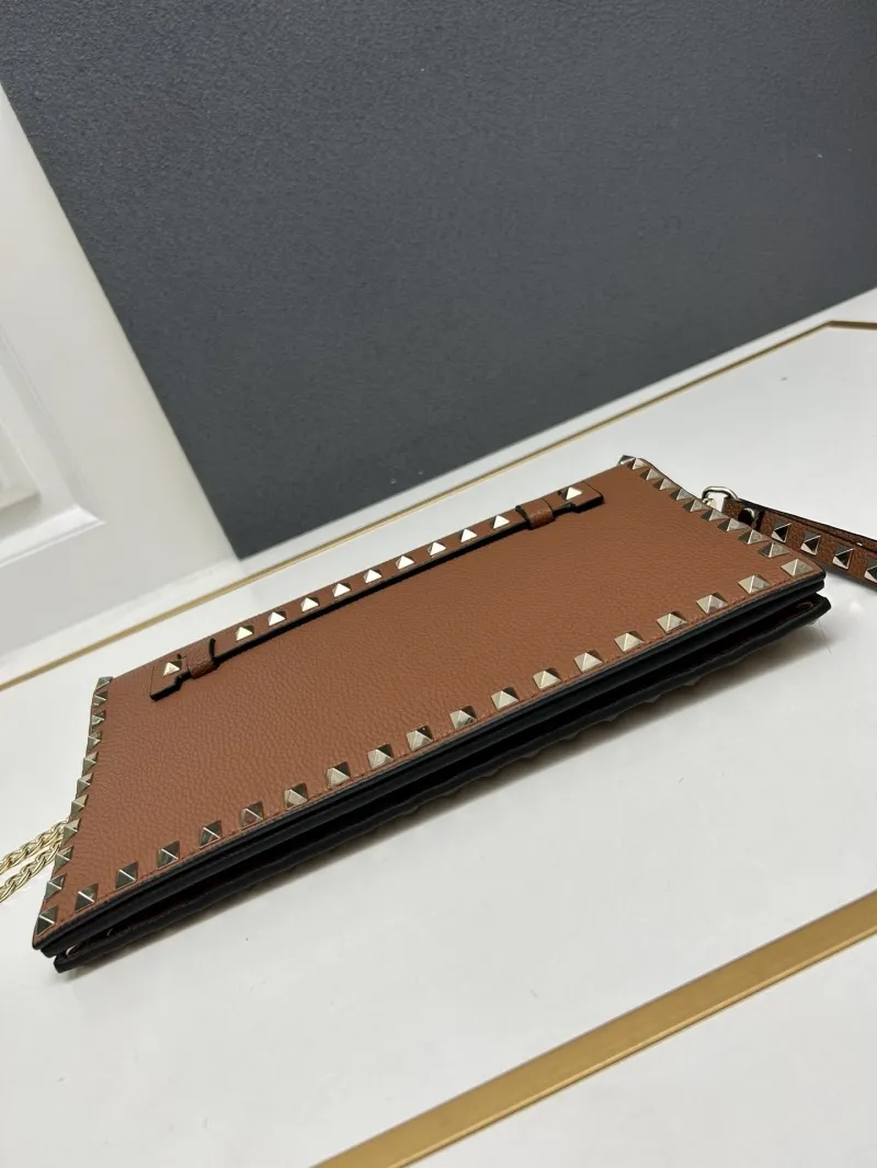 Valentino Brown Chain Crossbody Bag Model 5028 - Image 6
