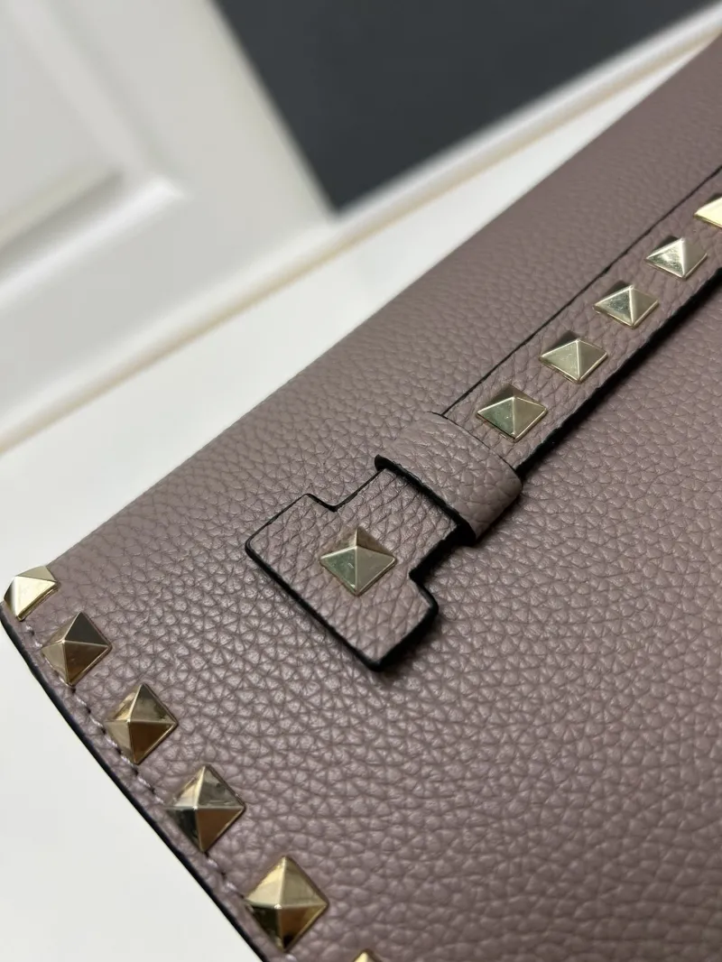 Valentino Taupe Leather Crossbody Bag Model 5028 - Image 4