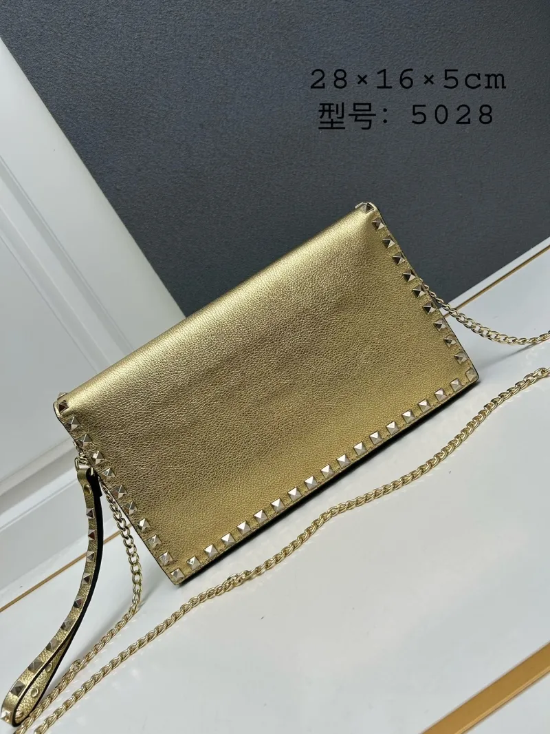 Alternative view of Valentino Gold Satchel Bag Model 5028