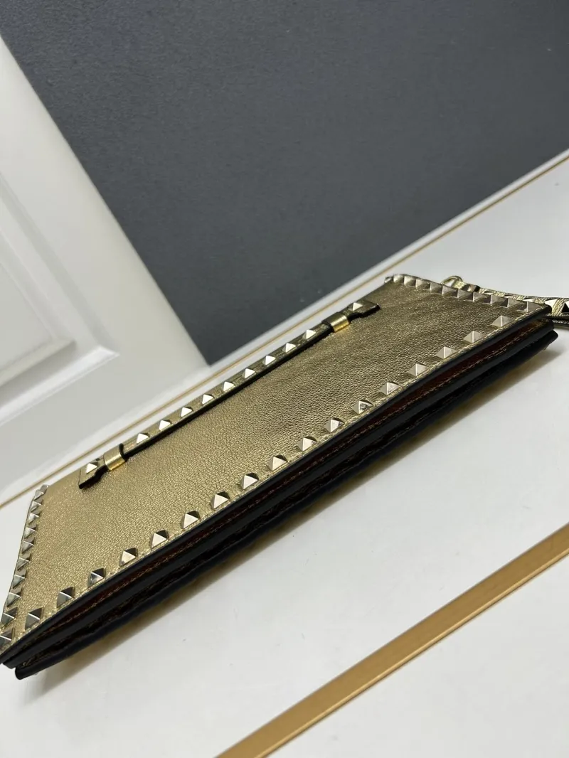 Valentino Gold Satchel Bag Model 5028 - Image 6
