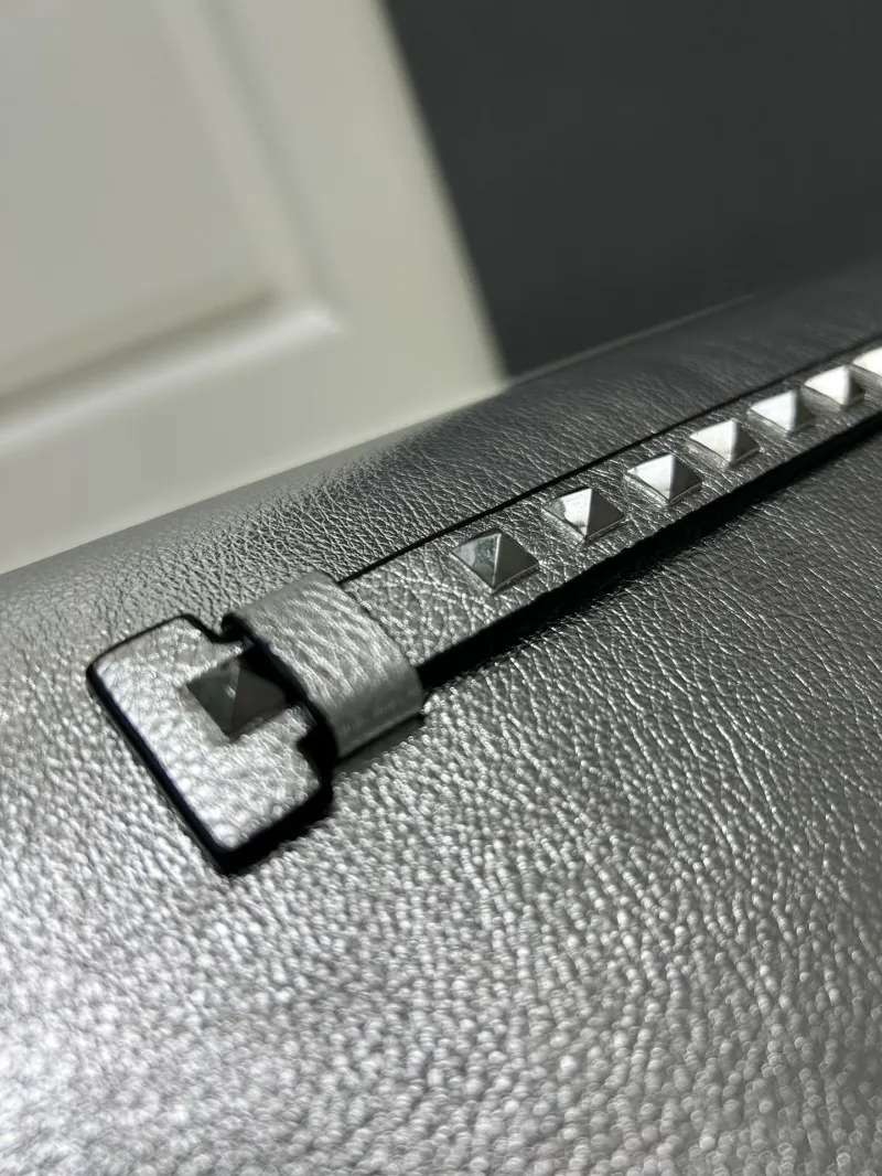 Valentino Silver Crossbody Satchel Bag Model 5028 - Image 4