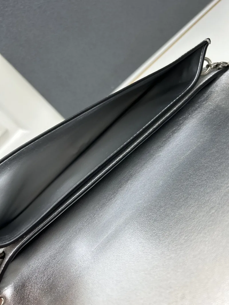 Valentino Silver Crossbody Satchel Bag Model 5028 - Image 8