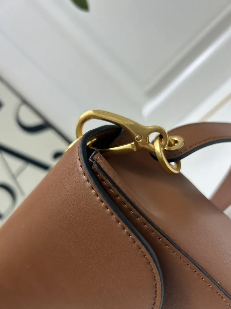 Valentino Brown Leather Satchel Bag 5032 - Image 5