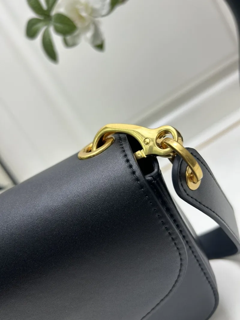 Valentino Black Leather Shoulder Bag 5032 - Image 5
