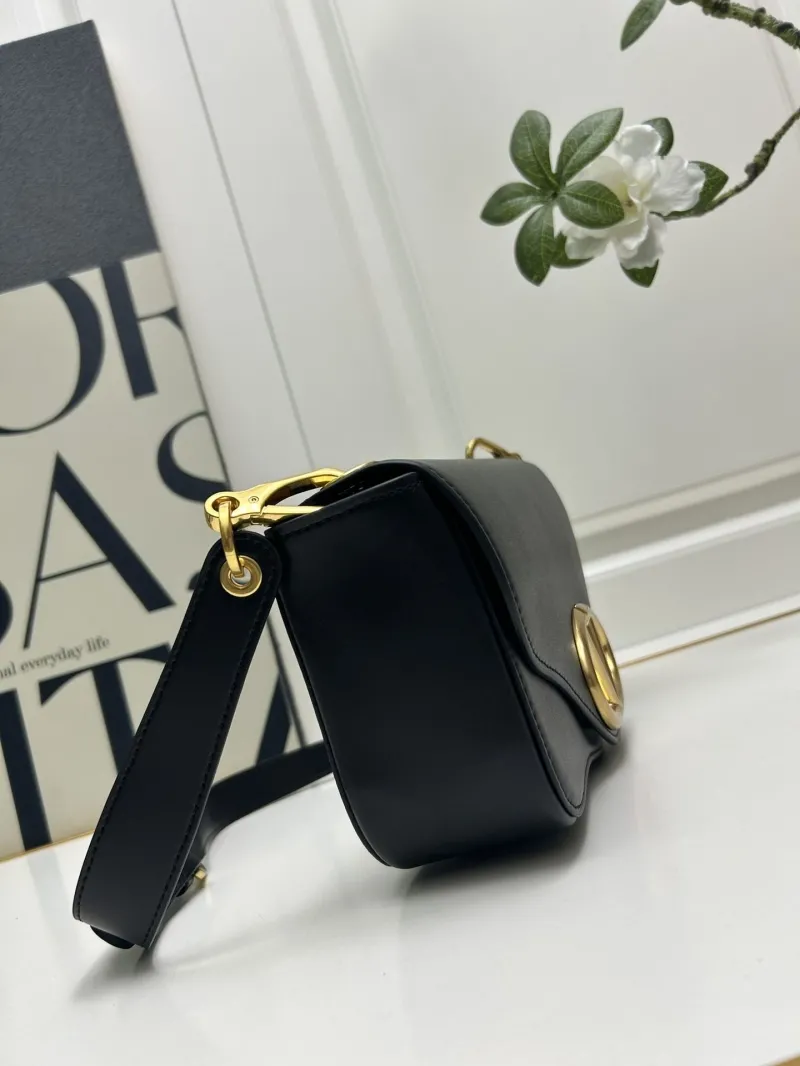 Valentino Black Leather Shoulder Bag 5032 - Image 6