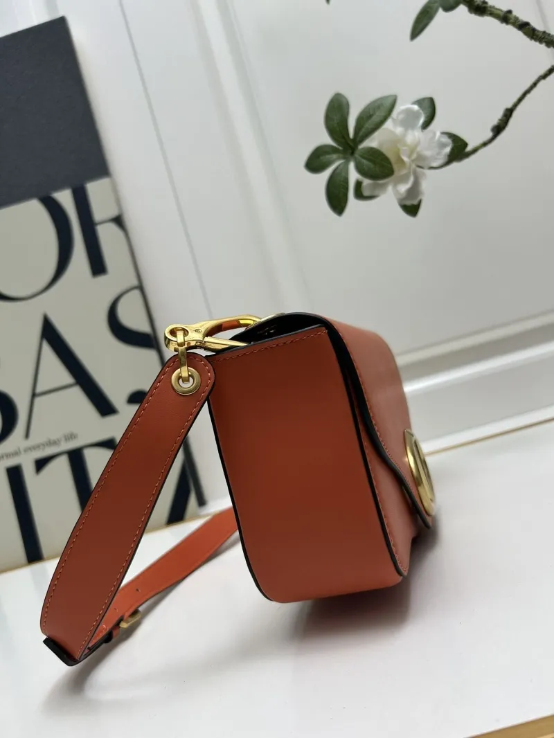 Valentino Orange Leather Satchel Bag 5032 - Image 6