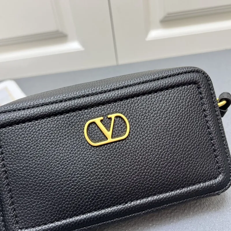 Valentino Black Crossbody Satchel Bag Model 5045 - Image 4