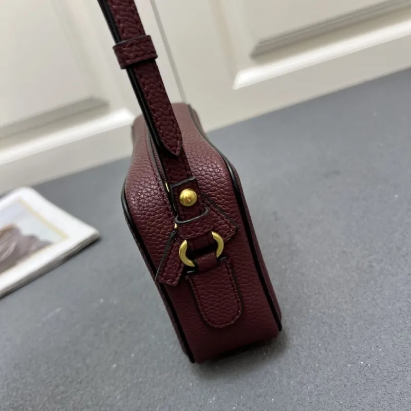 Valentino Burgundy Crossbody Camera Bag 5045 - Image 5
