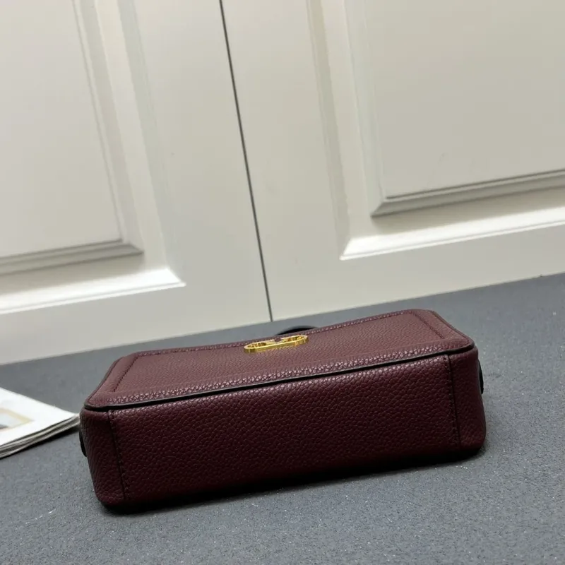 Valentino Burgundy Crossbody Camera Bag 5045 - Image 6