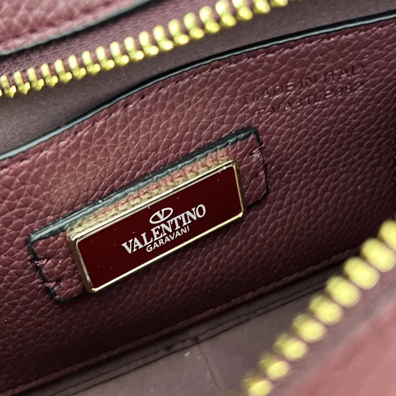 Valentino Burgundy Crossbody Camera Bag 5045 - Image 9