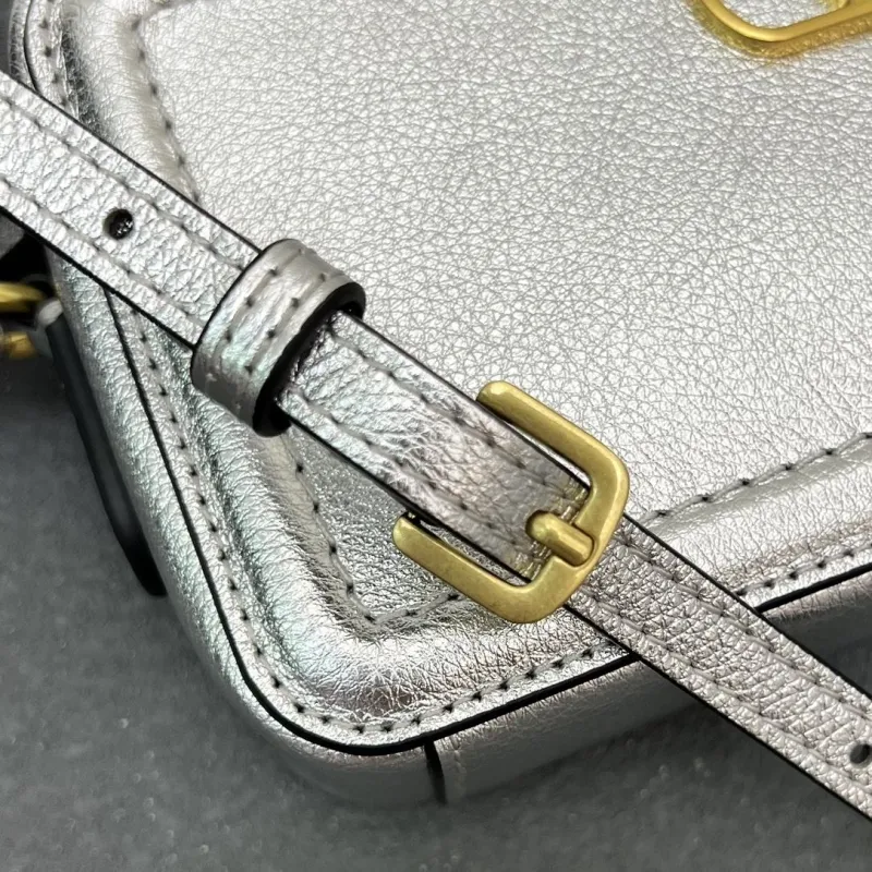 Valentino Silver Satchel Crossbody Bag 5045 - Image 7