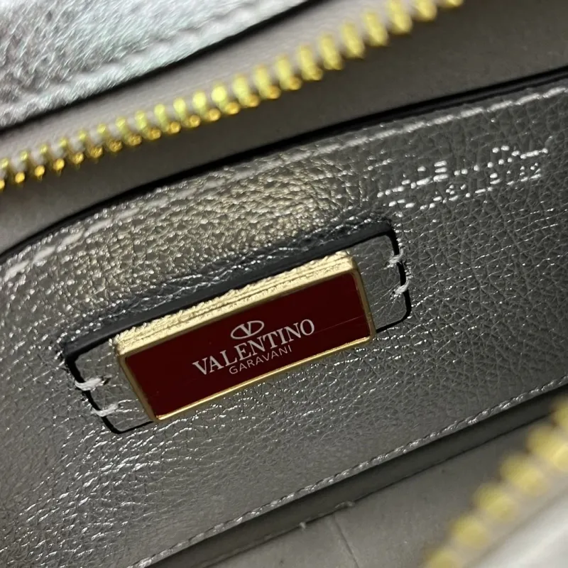 Valentino Silver Satchel Crossbody Bag 5045 - Image 9