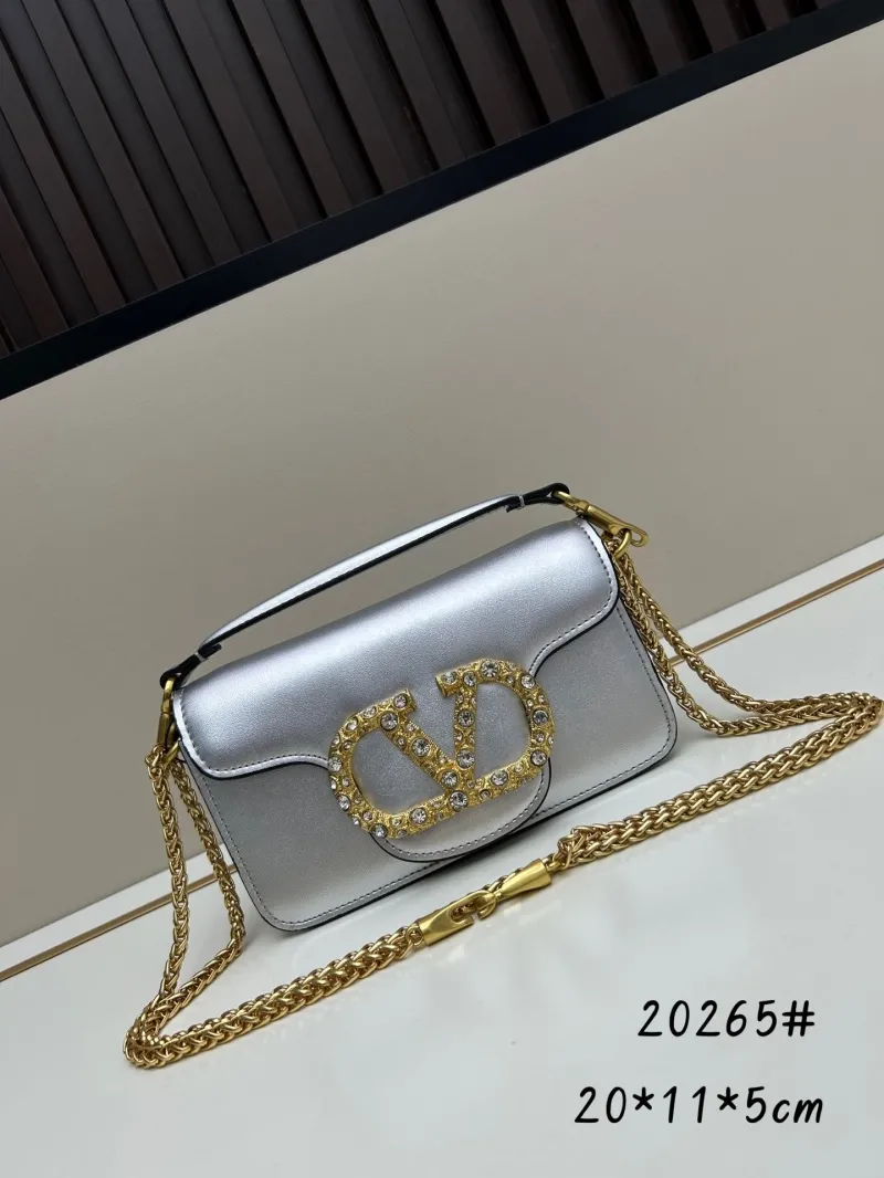 Valentino Silver Satchel Bag 20265