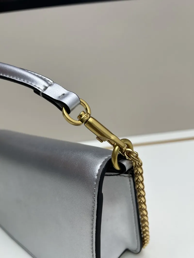 Valentino Silver Satchel Bag 20265 - Image 4