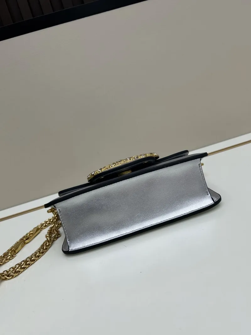 Valentino Silver Satchel Bag 20265 - Image 6