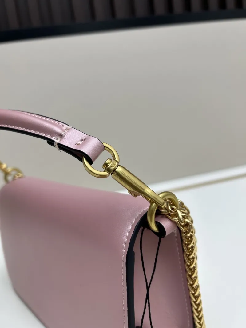 Valentino Pink Leather Satchel Bag 20265 - Image 4