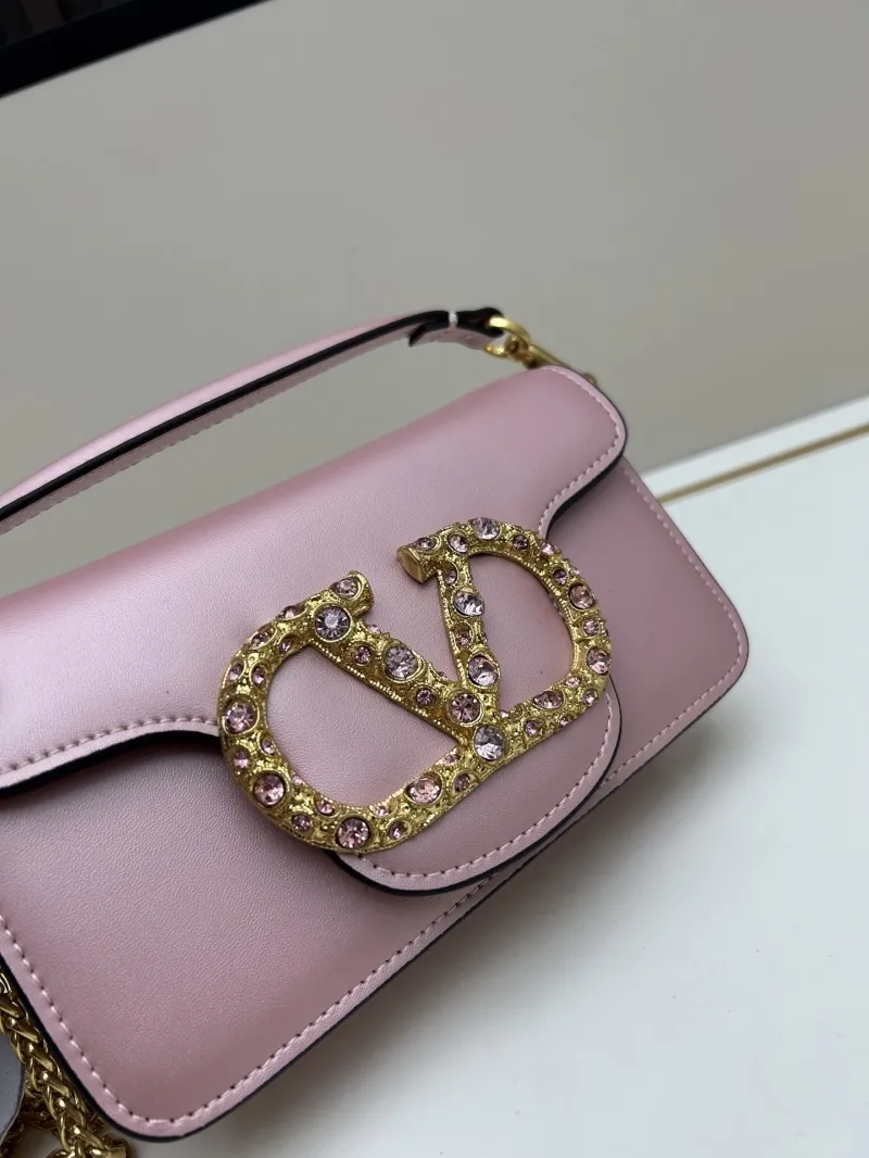 Valentino Pink Leather Satchel Bag 20265 - Image 5