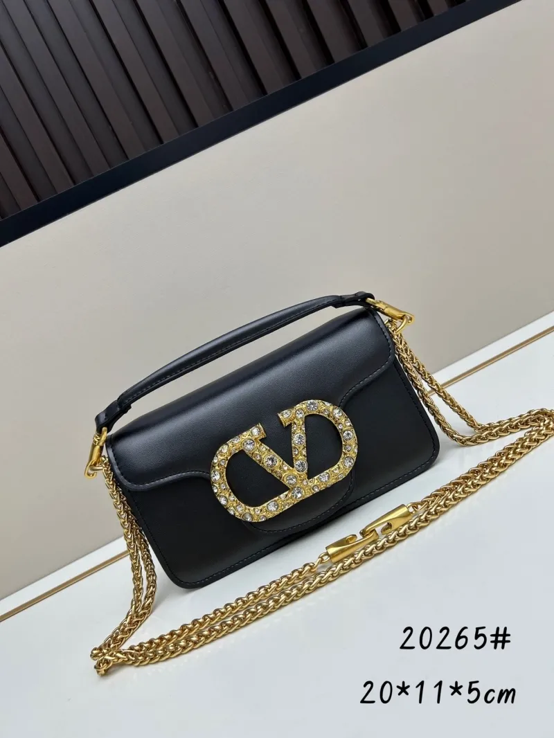 Valentino Black Leather Satchel Bag 20265