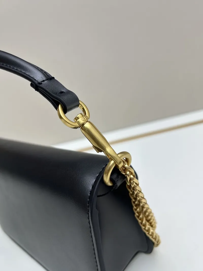 Valentino Black Leather Satchel Bag 20265 - Image 4