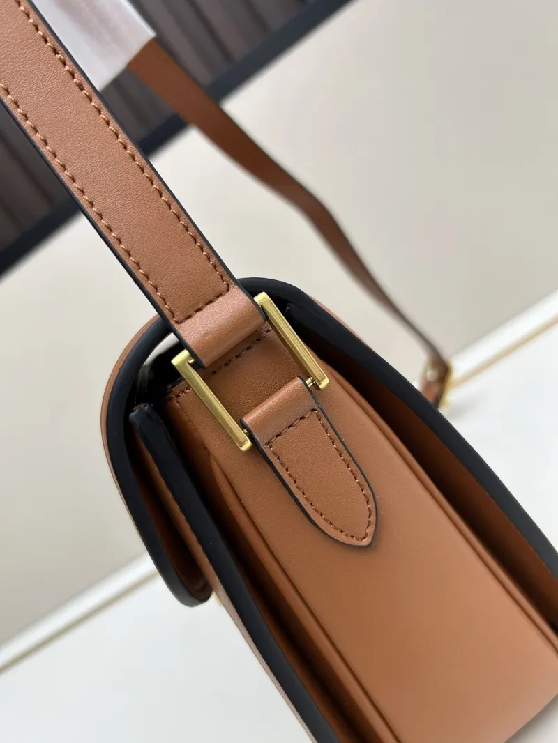 Valentino Brown Leather Satchel Crossbody Bag 20257 - Image 4
