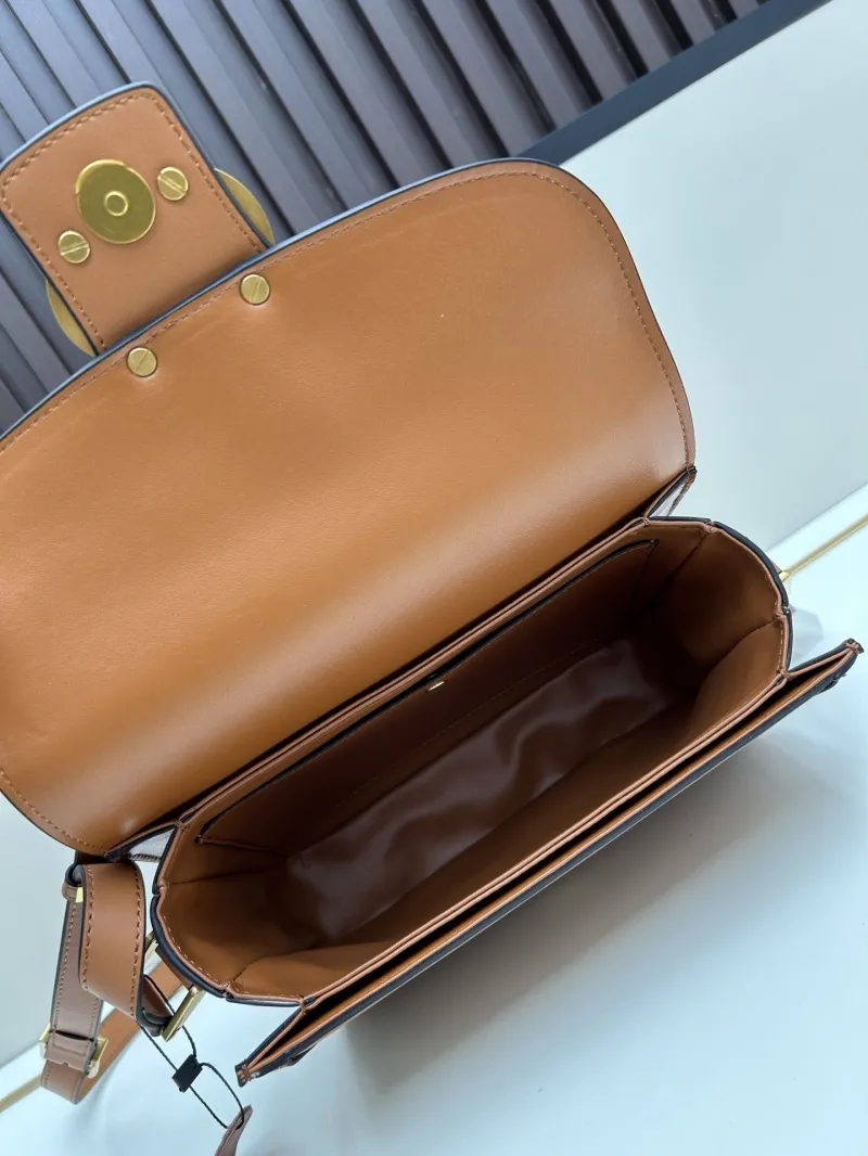 Valentino Brown Leather Satchel Crossbody Bag 20257 - Image 7
