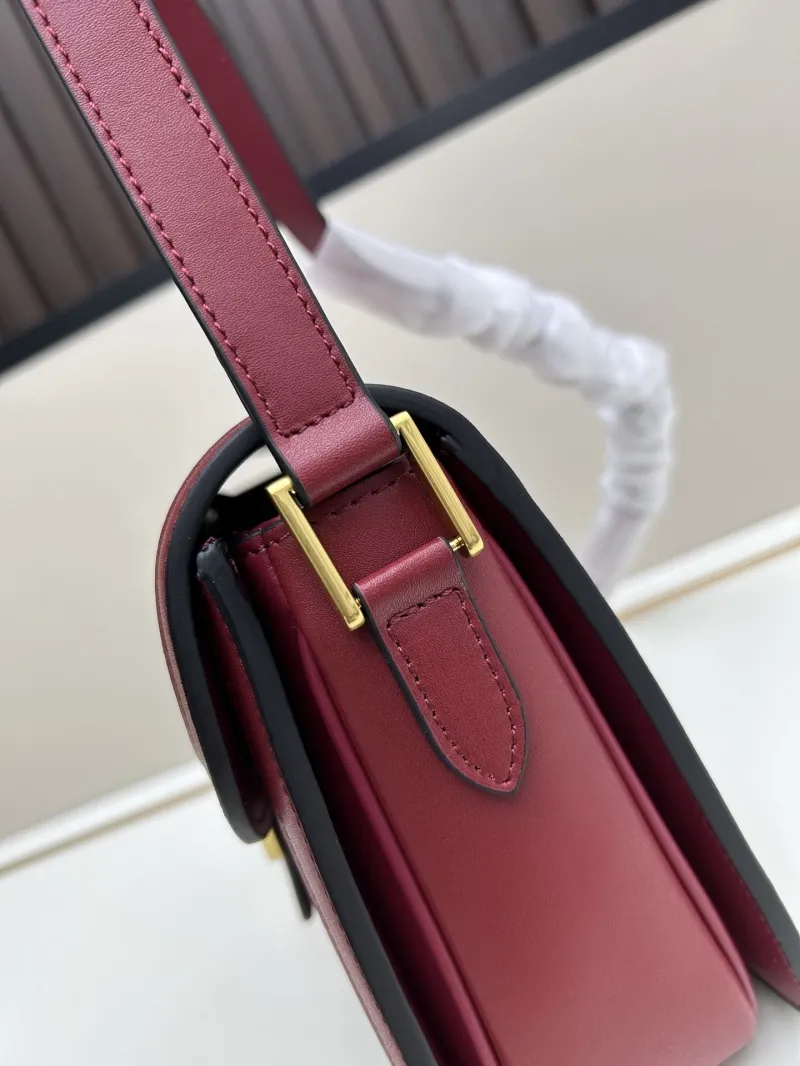 Valentino Burgundy Crossbody Satchel Bag 20257 - Image 4