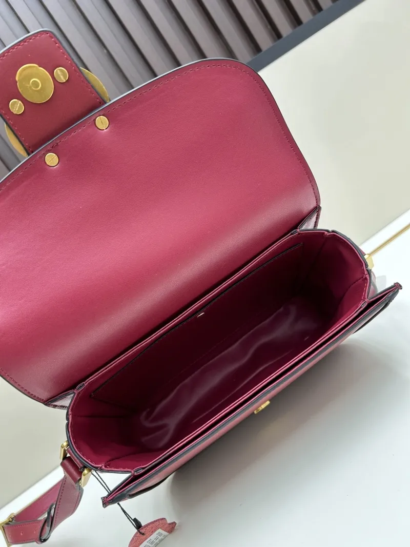 Valentino Burgundy Crossbody Satchel Bag 20257 - Image 7