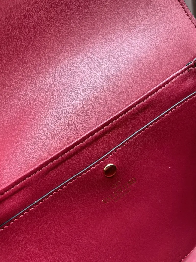 Valentino Burgundy Crossbody Satchel Bag 20257 - Image 8