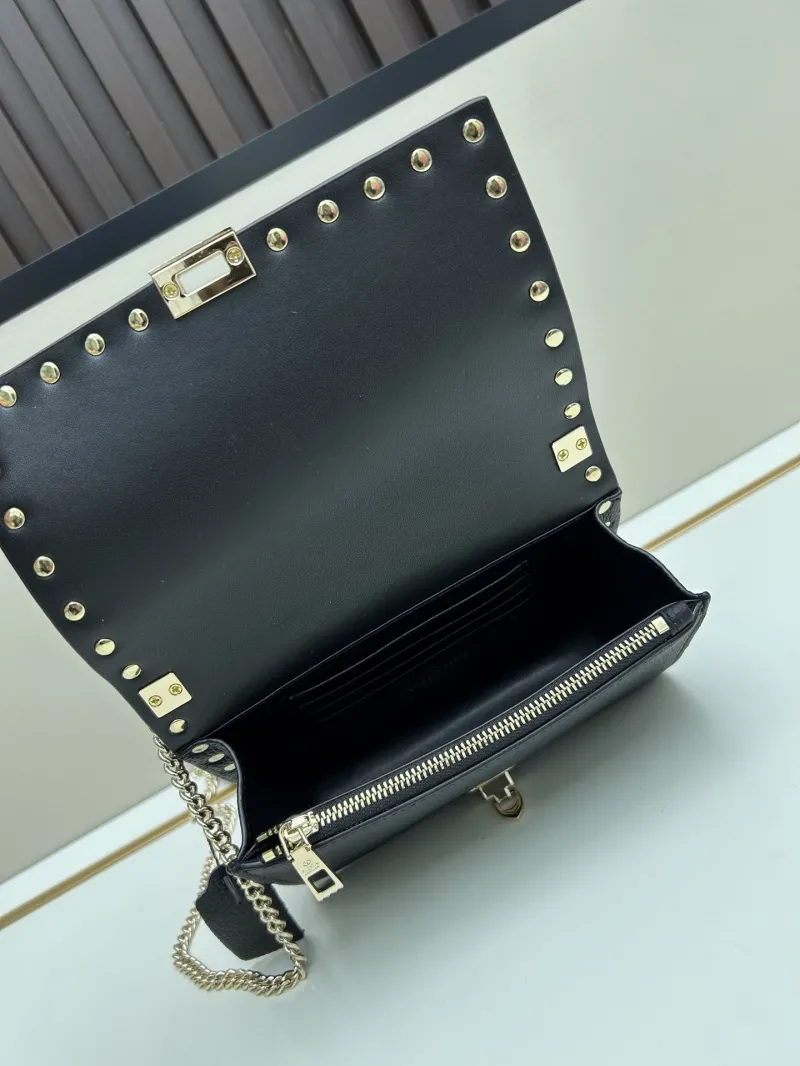 Valentino Black Rockstud Crossbody Bag 0137 - Image 7