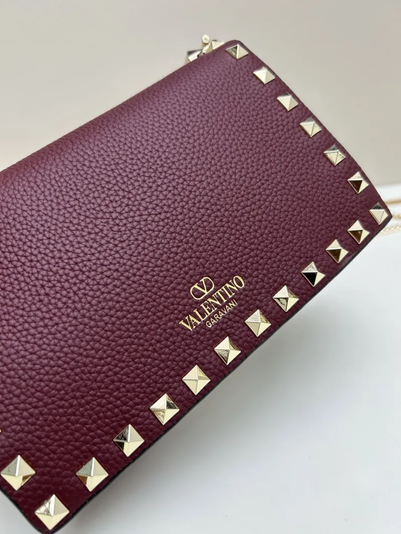 Valentino Garavani Burgundy Crossbody Bag 0137 - Image 3