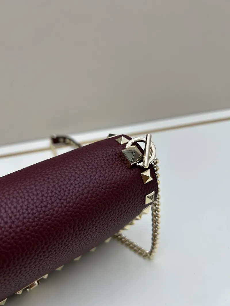 Valentino Garavani Burgundy Crossbody Bag 0137 - Image 4