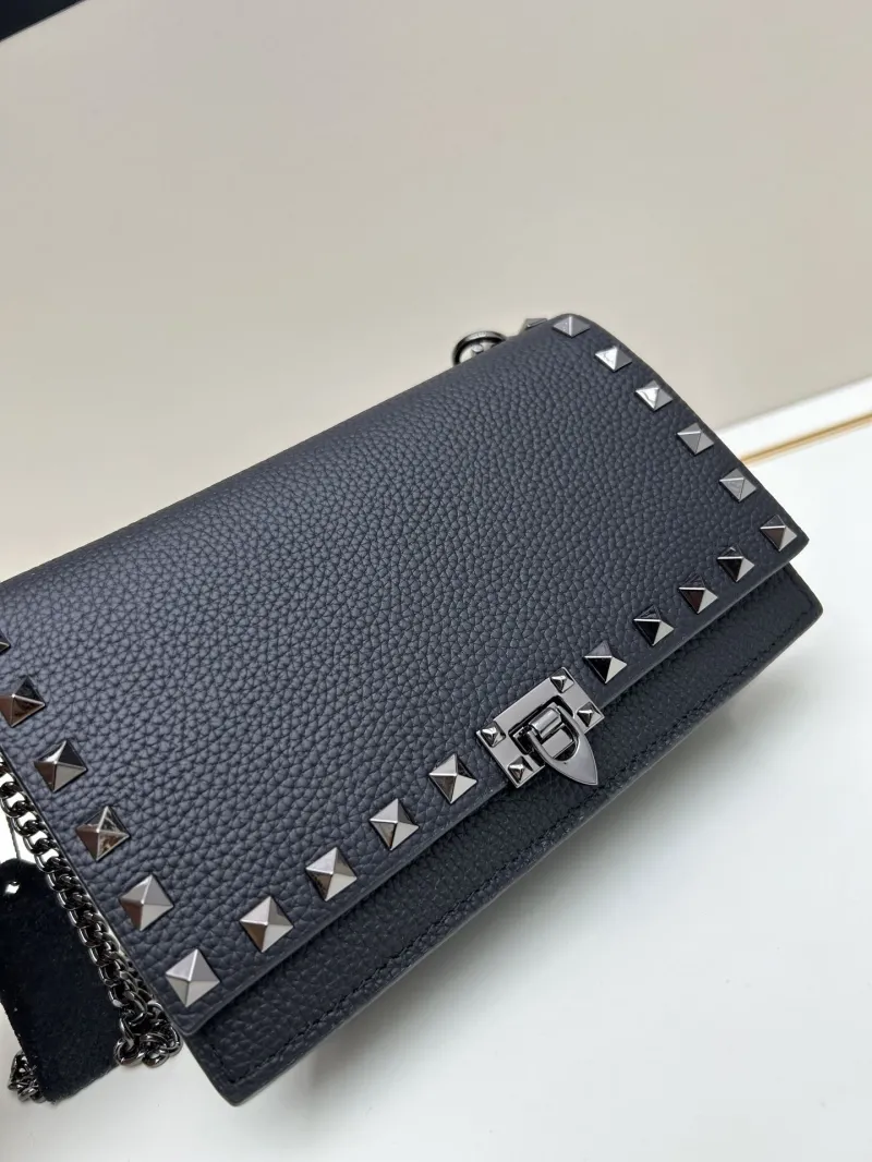 Valentino Black Studded Crossbody Bag 0137 - Image 3