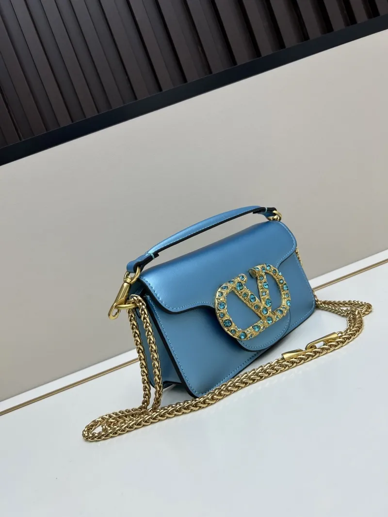 Alternative view of Valentino Light Blue Crossbody Satchel Bag 20265