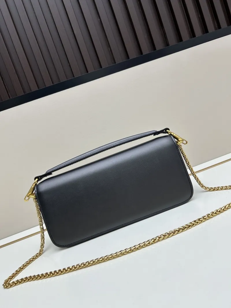 Valentino Black Leather Satchel Bag 20266 27*13*6cm - Image 3