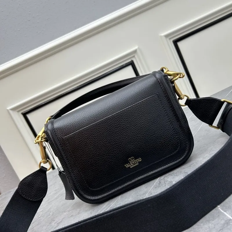 Valentino Black Leather Satchel Bag 0129 - Image 3