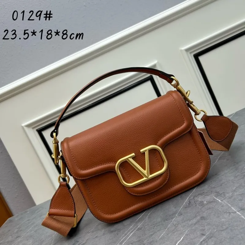 Alternative view of Valentino 0129 Leather Satchel Crossbody Bag
