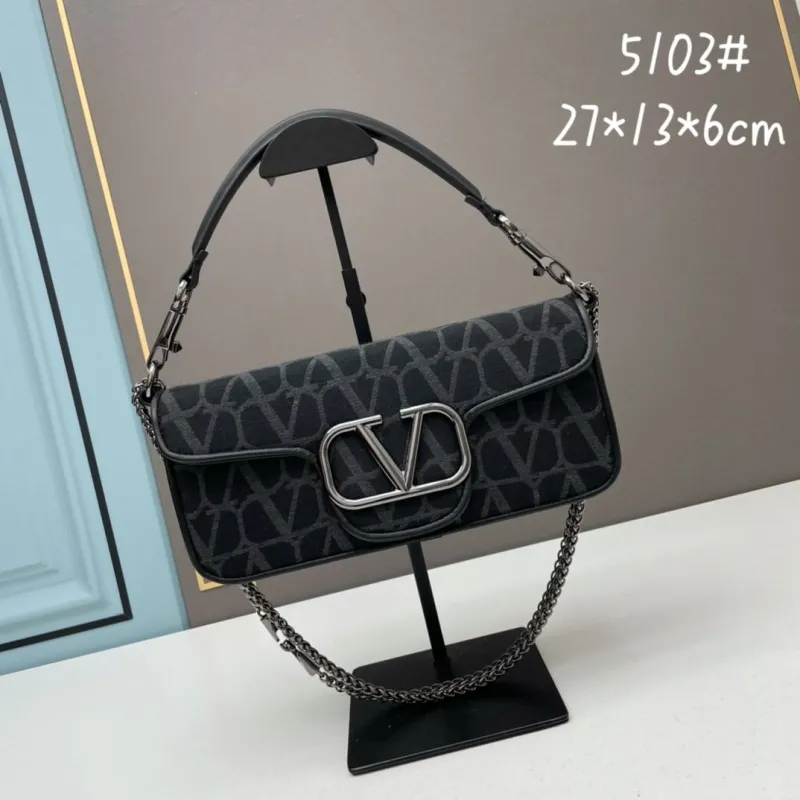 Valentino Black Chain Satchel Bag 5103