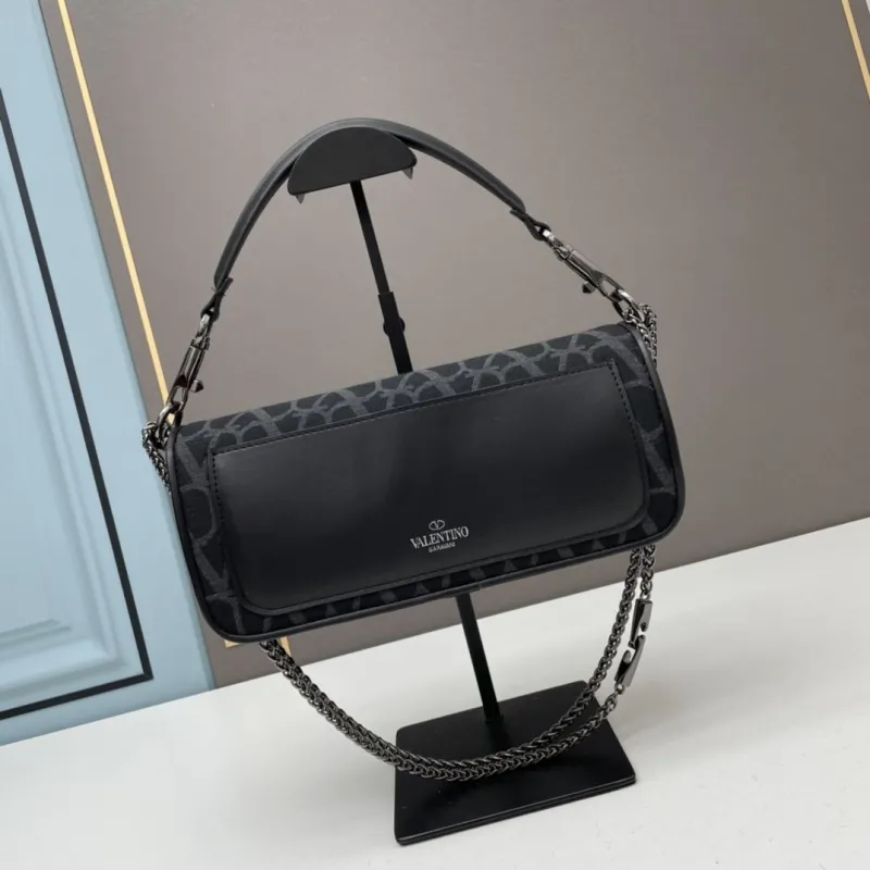 Alternative view of Valentino Black Chain Satchel Bag 5103