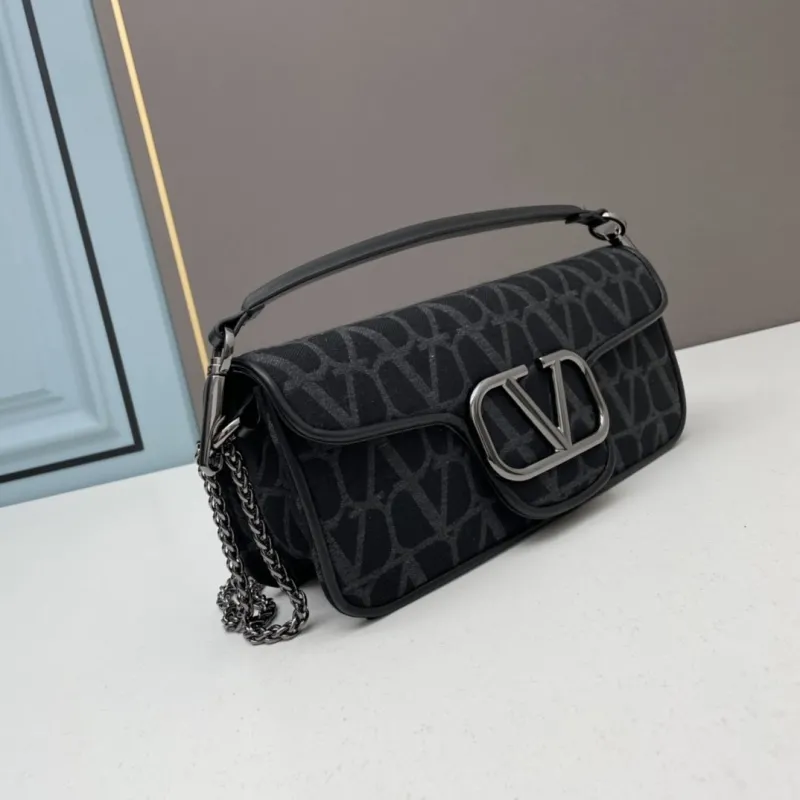 Valentino Black Chain Satchel Bag 5103 - Image 3