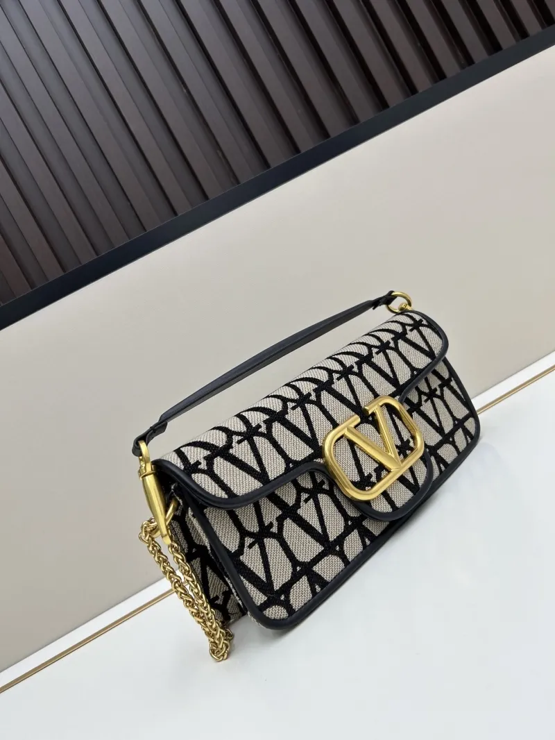 Alternative view of Valentino 5103 Beige Black Satchel Bag