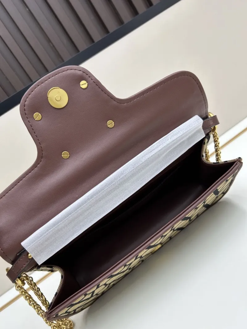 Valentino Beige Black Canvas Satchel Bag 5103 - Image 7
