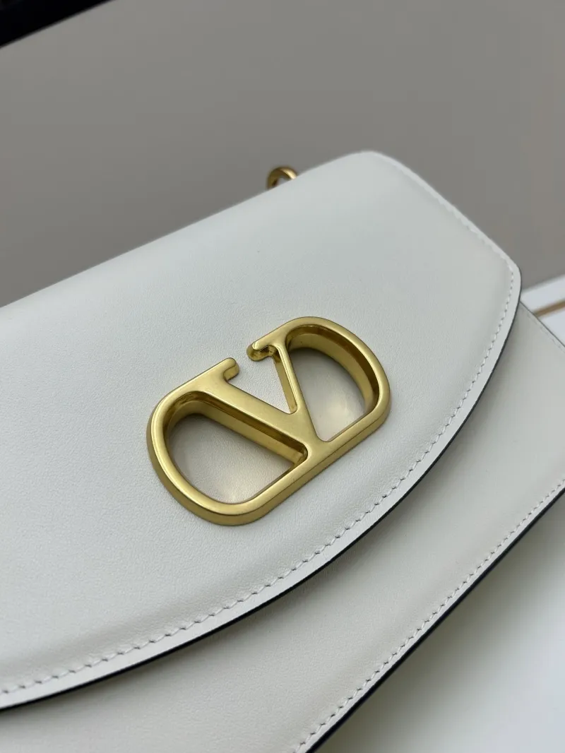 Valentino White Chain Crossbody Satchel Bag 20261 - Image 4